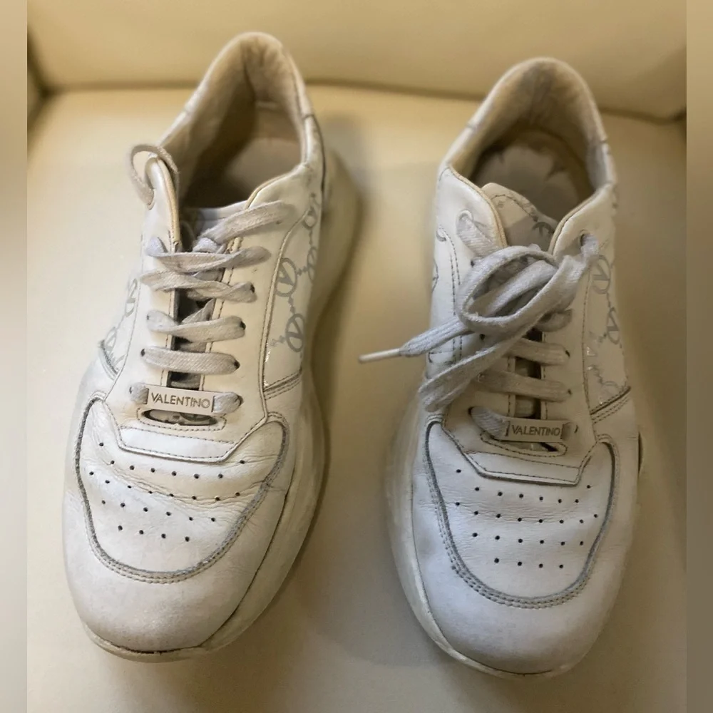 Valentino  Berenice Metallic Logo Women’s Sneakers